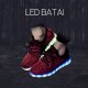 Tamsiai raudoni LED batai