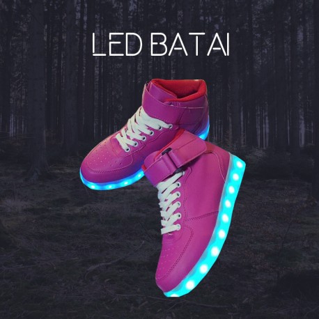 Rožiniai LED batai