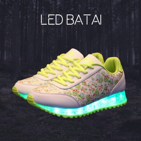 Žali LED batai FLOWERS