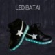 Juodi LED batai STAR