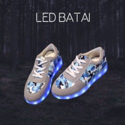 Mėlyni LED batai MOZAIKA
