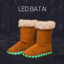 Žieminiai rudi LED batai