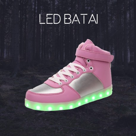 Šviesiai rožiniai LED batai