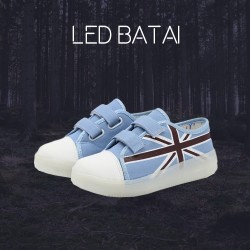 Šviesiai mėlyni LED batai