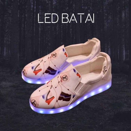 Balti margi LED batai